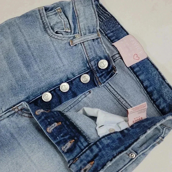 Revice Straight Leg Distressed Jeans - Picture 8 of 13